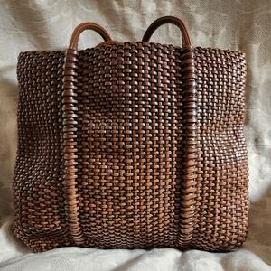 Vintage Nine West Boho y2k Woven Small Tote
